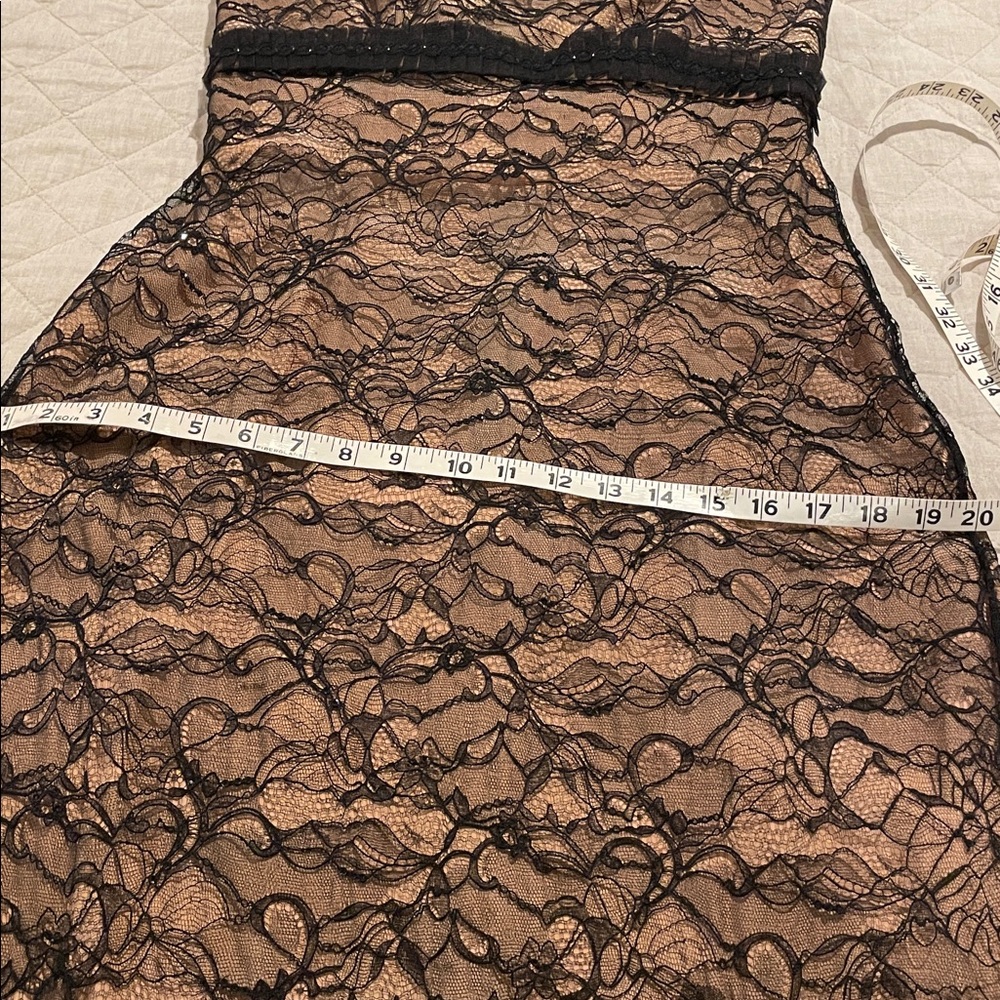 Vintage Badgley Mischka Black Lace Strapless Gown - Picture 15 of 16